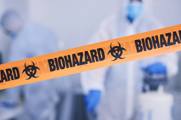 Professional Biohazard Cleanup technician working in Slinger, WI